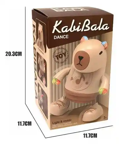 Muñeco De Capibara Bailarín Con Luz Y Sonido Movimiento