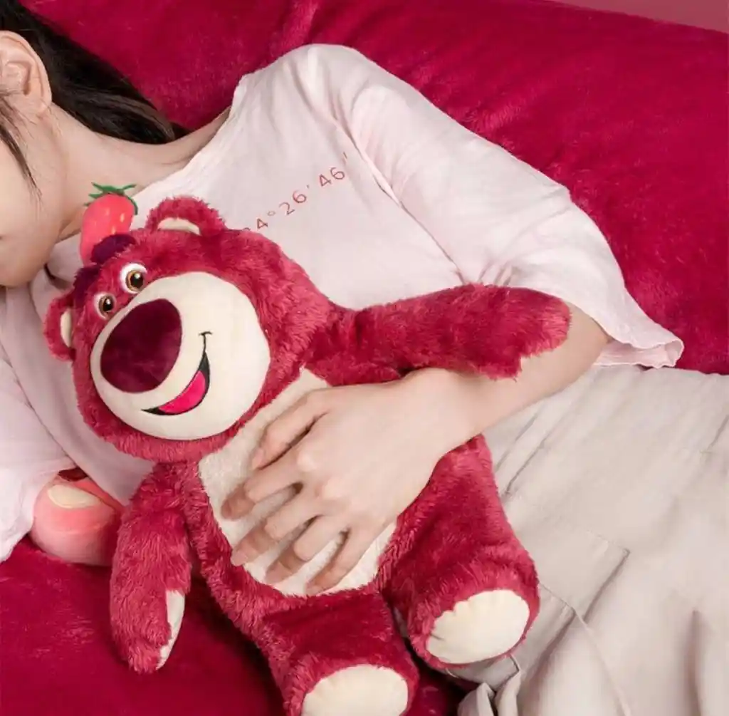 Peluche Lotso Tierno Con Cobija Viajera Suave