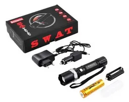 Linterna Tactica Swat Led Metálica Recargable Luz Blanca
