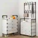 Estante Organizador Zapatos Con Perchero Zebbris 5 Niveles