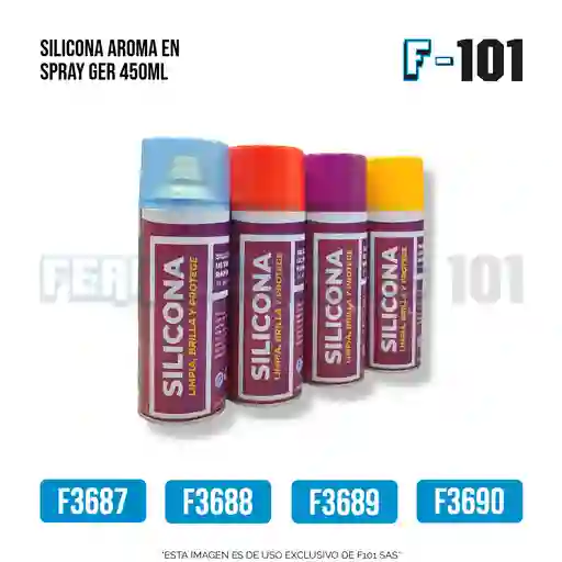 Silicona En Spray 450ml Fresa