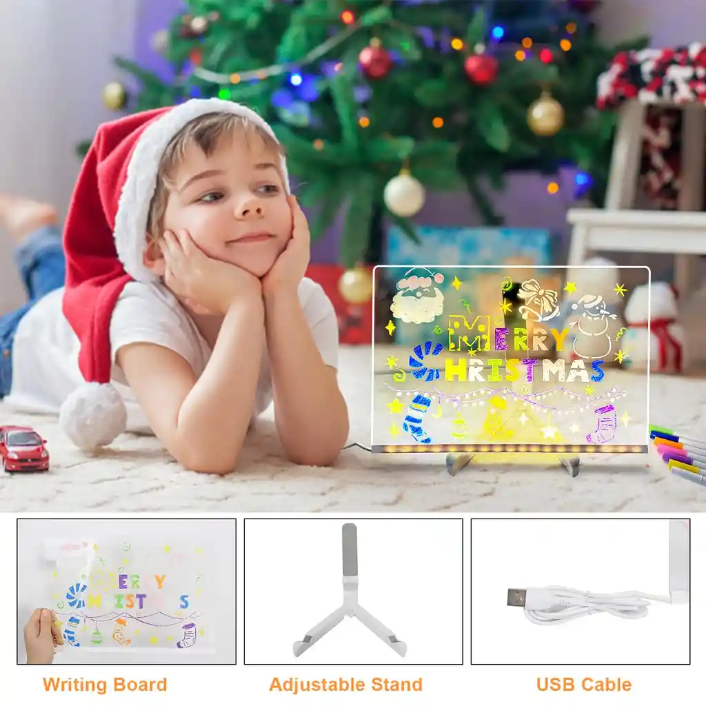 Lámpara Acrílica Diy Con Luz Led
