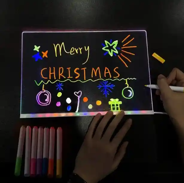 Lámpara Acrílica Diy Con Luz Led