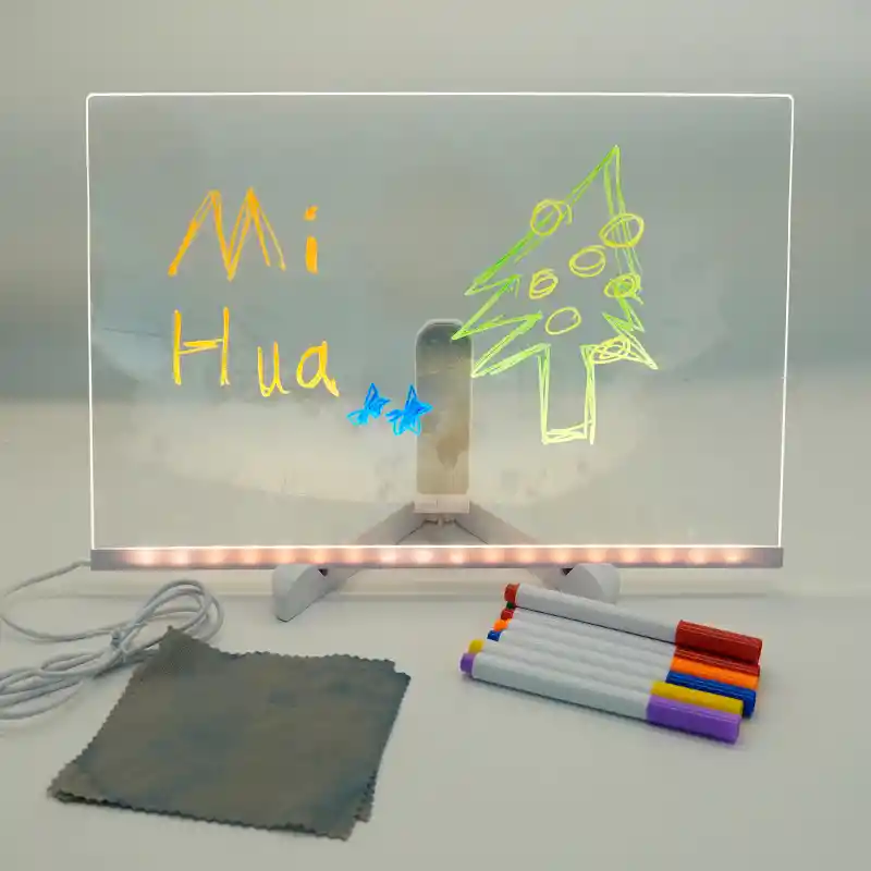 Lámpara Acrílica Diy Con Luz Led