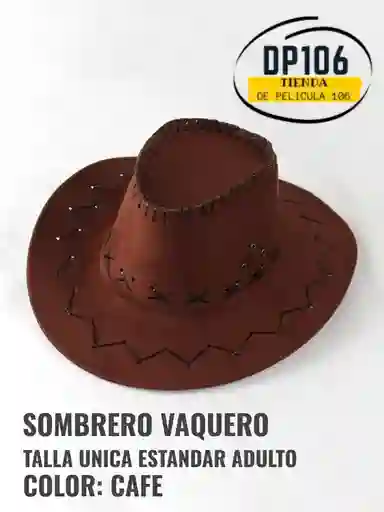 Sombrero Vaquero Cafe Adulto