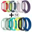 12 Correas Pulsera Repuesto Para Smartband M4, M5, M6