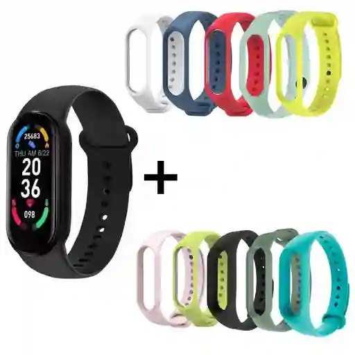 Smart Band M6 Pulsera Inteligente + 10 Pulso Extra