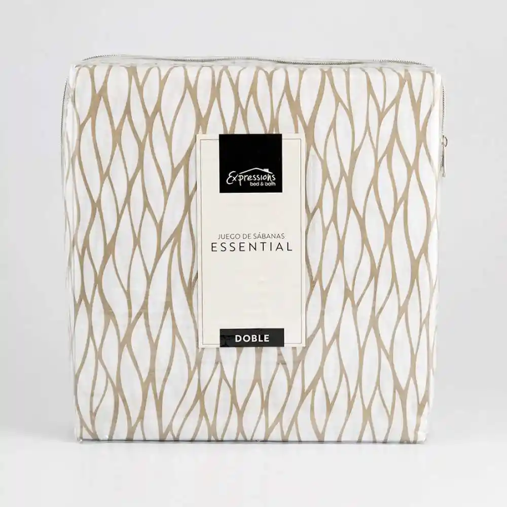 Juego De Sabana Expressions Classic Doble 190x140cm 100% Poliester