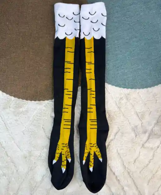 Medias Largas De Diseño Patas De Gallina / Gimnasio / Comodidad Y Moda