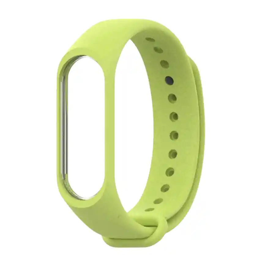 1 Correa Pulsera Verde Claro Repuesto Para Smartband M4, M5, M6