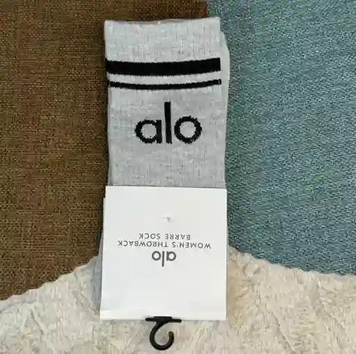 Medias Largas Alo / Grises / Algodon / Comodidad Y Moda