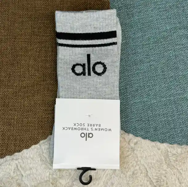 Medias Largas Alo / Grises / Algodon / Comodidad Y Moda