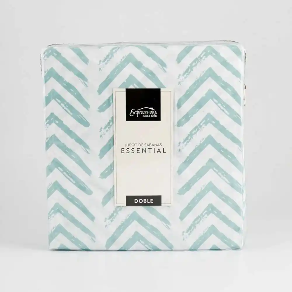 Juego De Sabana Expressions Classic Queen 190x160cm 100% Poliester