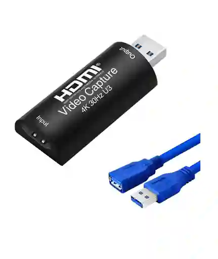 Capturadora Tarjeta De Video 3.0 U3 4k 30hz + Extensión 3.0