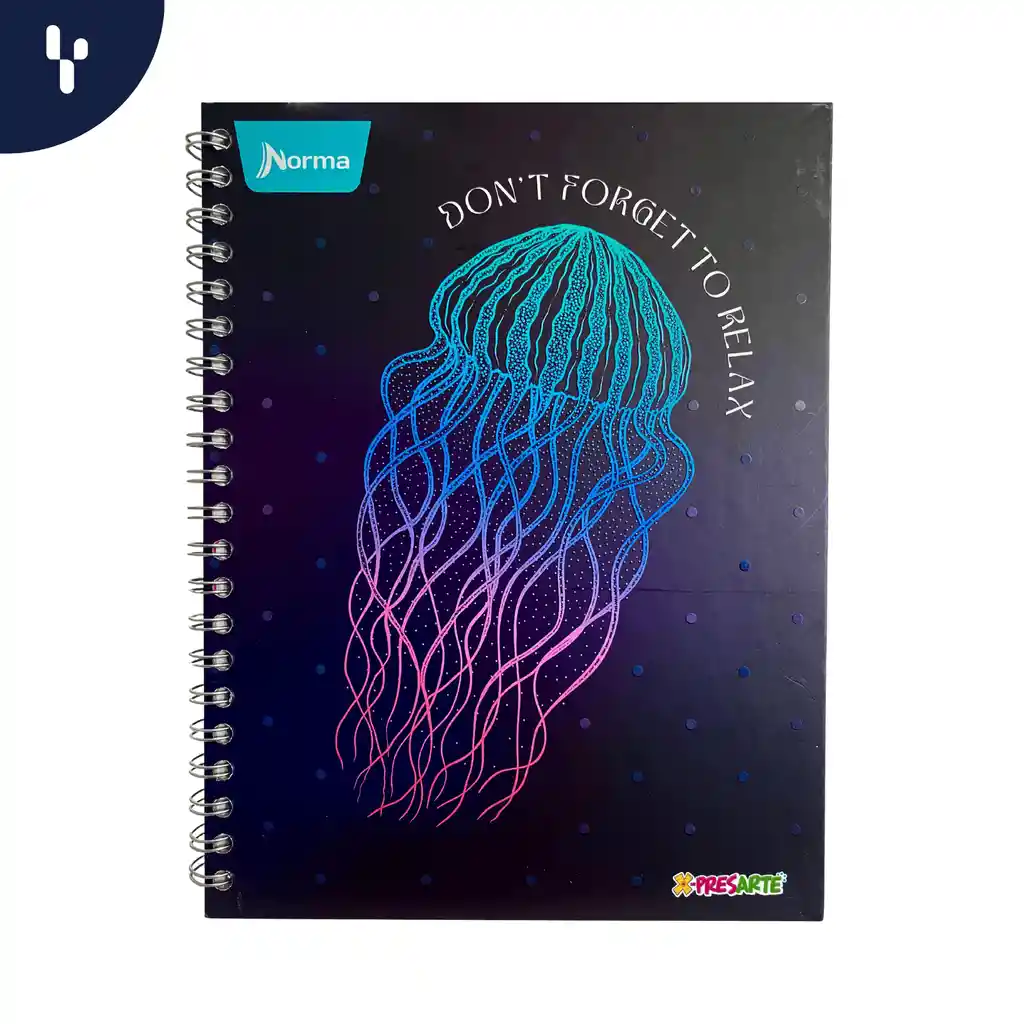 Cuaderno Argollado X-presarte Tapa Dura Grande 80 Hojas Linea Corriente (diferentes Motivos) Femenino