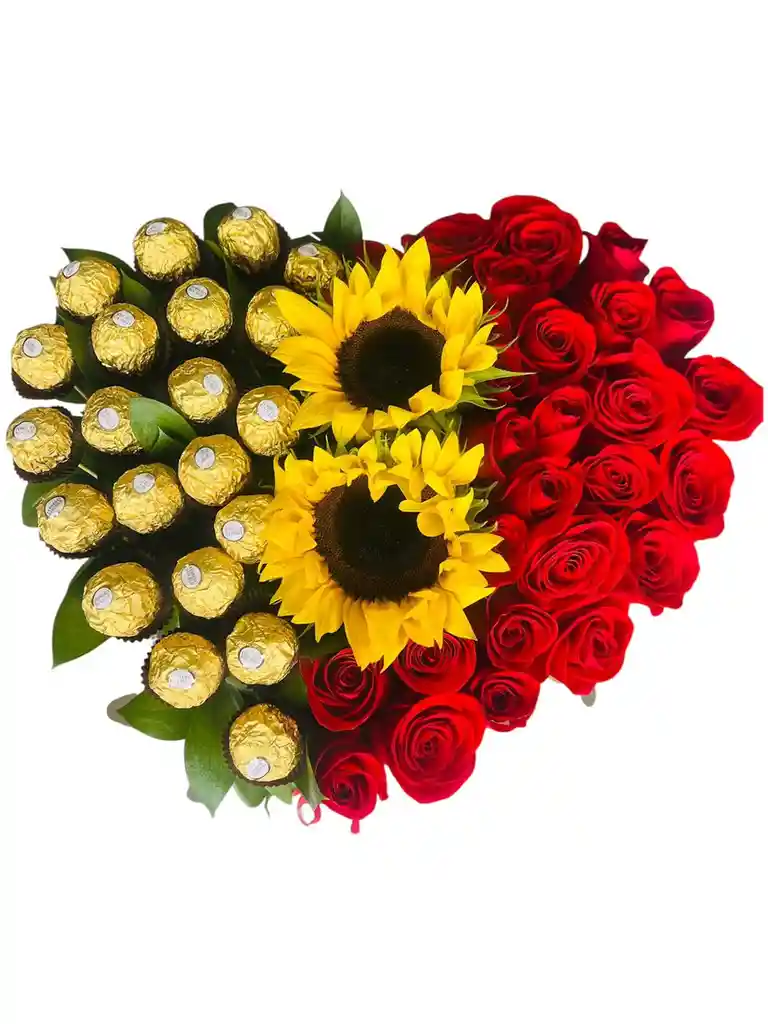 Caja De Rosas Chocolates