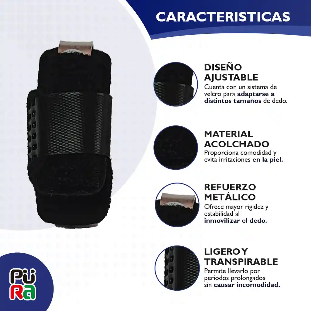Inmovilizador Dedo Ajustable Pie