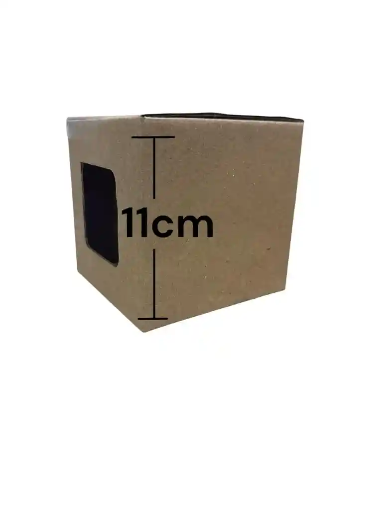 Caja Plegable Con Ventana 11x10x11cm