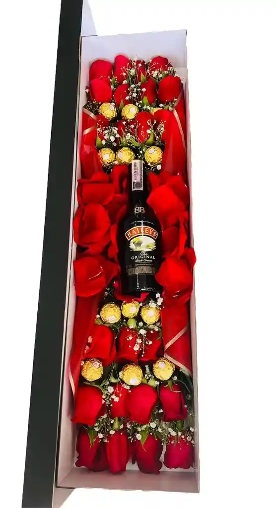 Caja De Rosas Baileys