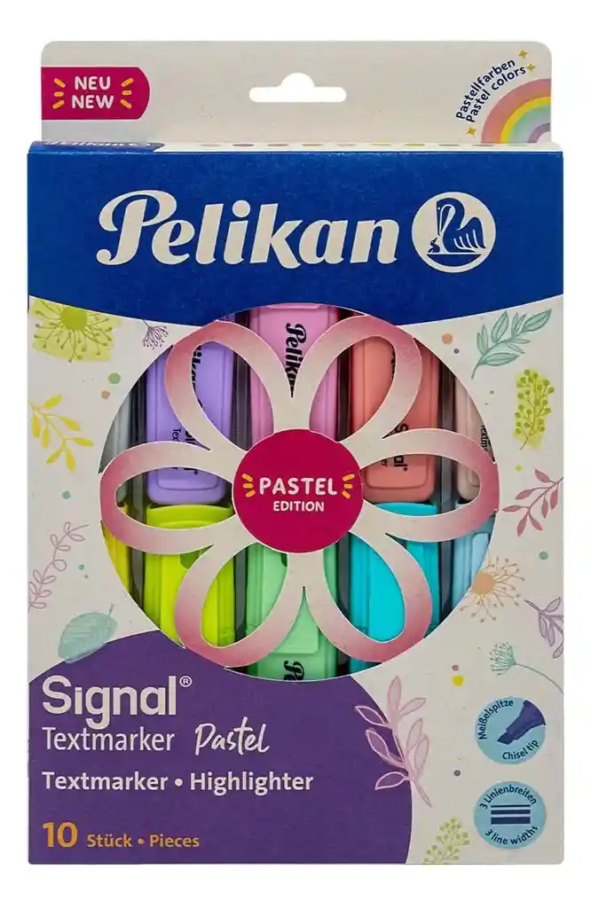 Resaltadores Pelikan Pastel X10