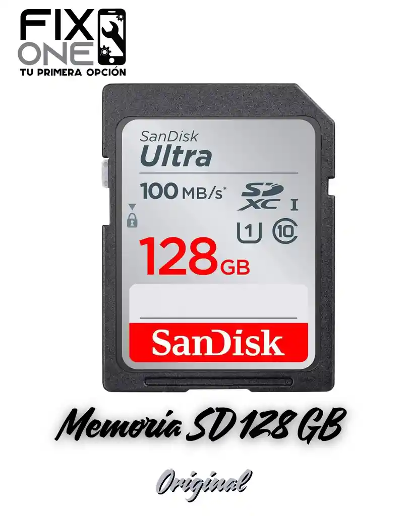 Tarjeta De Memoria Sandisk Sd 128gb