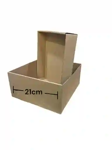 Caja Tapa Base 21x21x10cm Micro Corrugado