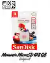 Memoria Sd 128gb Sandisk Edición Nintendo Switch