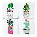 Portavasos Expressions Set 10x10cm 4 Und Mdf Mack