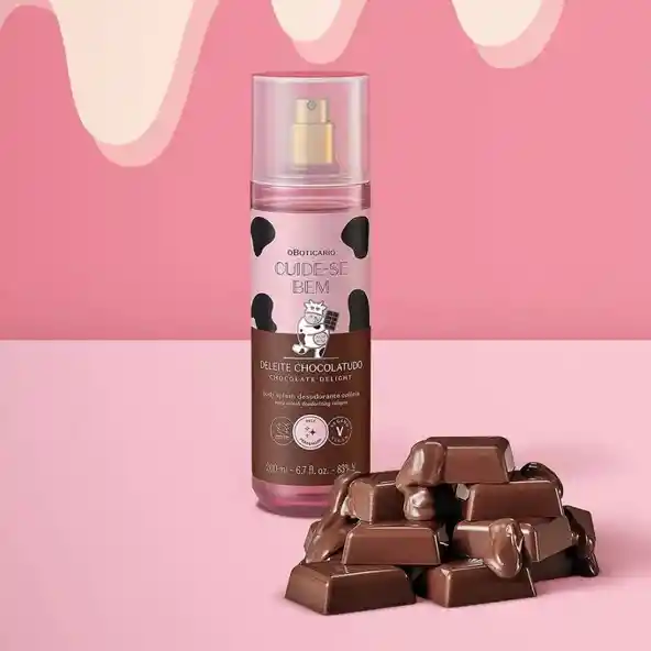 Body Splash Corporal Deleite Chocolatudo 200ml Exp Cbem