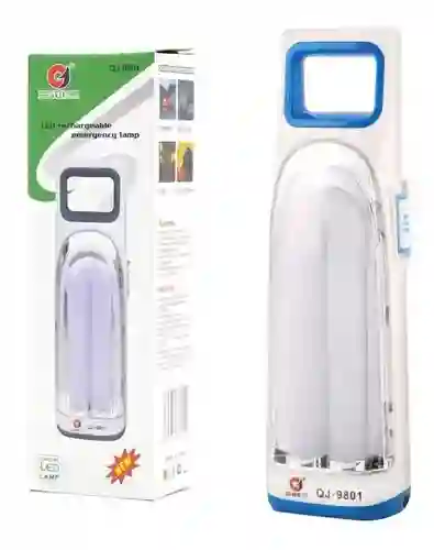 Lámpara Led Recargable Qj-9802 Con Carga Solar Y Por Corriente – Portátil Y Eficiente