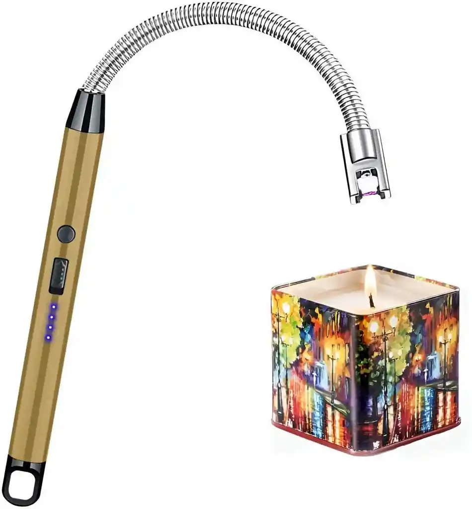 Encendedor Eléctrico Recargable Con Cuello Flexible Y Arco