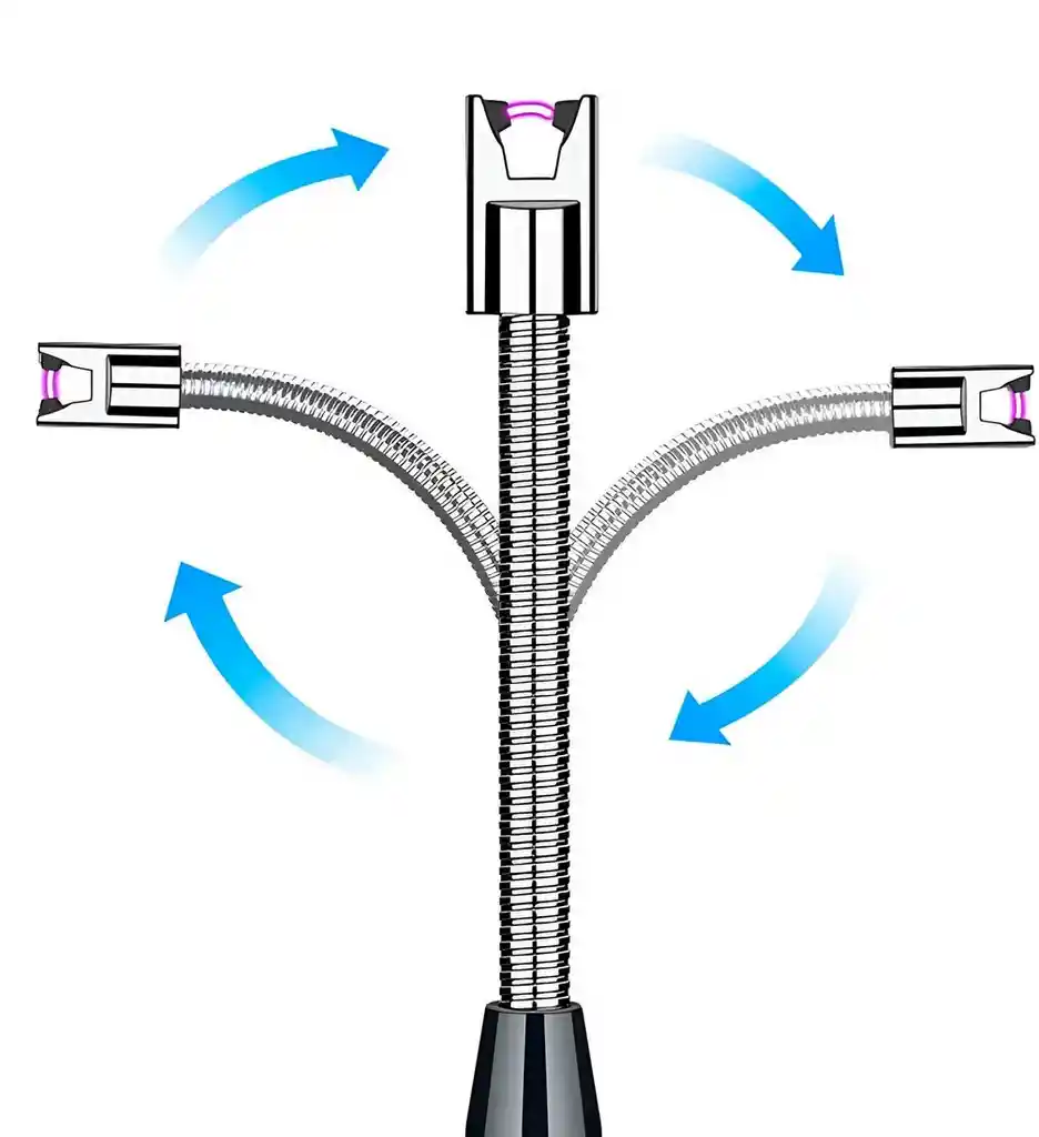 Encendedor Eléctrico Recargable Con Cuello Flexible Y Arco