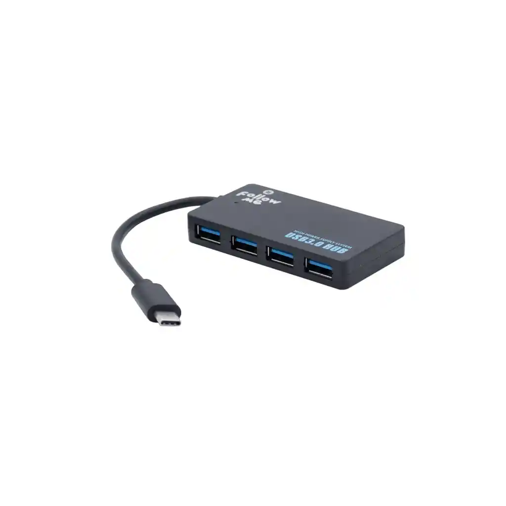 Hub Follwme Usb 3.0 4 Puertos Delgado