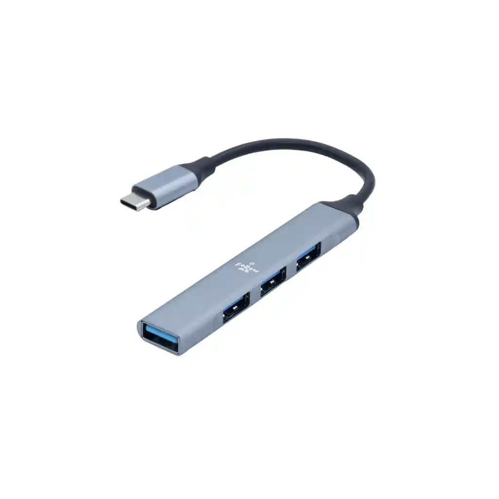 Hub Follow Me Usb C 3.0 4 Puertos Delgado
