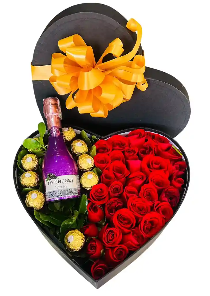 Caja De Rosas Champange
