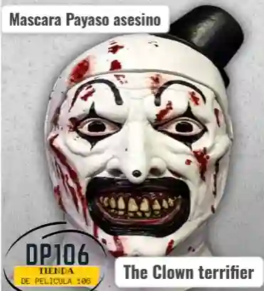 Mascara Payaso Asesino The Clown Terrifier Halloween