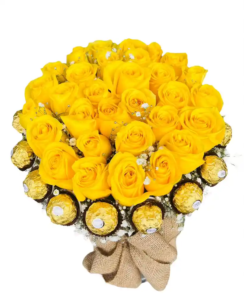 Caja De Rosas Diseño Sol