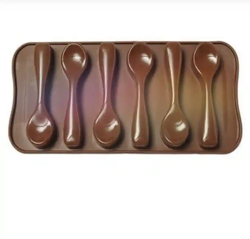 Molde Silicona Cucharas Mini X 6 Cavidades