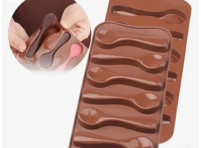 Molde Silicona Cucharas Mini X 6 Cavidades