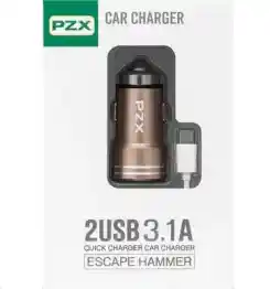 Cargador Vehicular De Aluminio – Entrada 12/24v + Usb Tipo C