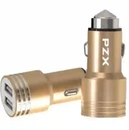 Cargador Vehicular De Aluminio – Entrada 12/24v + Usb Tipo C