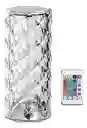 Lámpara De Mesa De Cristal - Táctil Con Luz Nocturna Multicolor