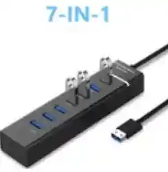 Multipuerto Usb Ultra Rápido – 7 Conexiones Simultáneas