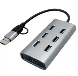 Multipuerto Usb + Tipo C – 7 Puertos De Alta Velocidad