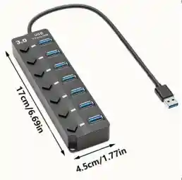 Multipuerto Usb 3.0 De 7 Entradas – Rinde Al Máximo