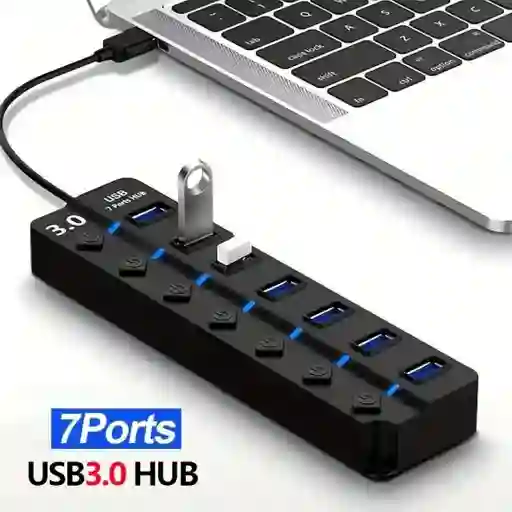 Multipuerto Usb 3.0 De 7 Entradas – Rinde Al Máximo