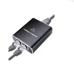 Multipuerto Ethernet 2 Salidas – Ideal Para Red En Oficina O Hogar