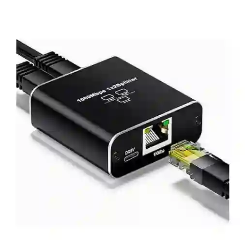 Multipuerto Ethernet 2 Salidas – Ideal Para Red En Oficina O Hogar