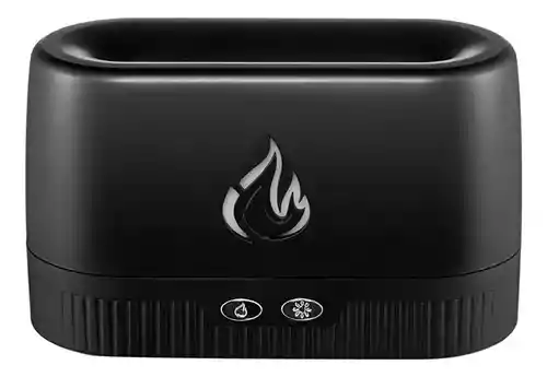 Humidificador Difusor Aromaterapia - Luz Led Efecto Flama Y Vapor Frío