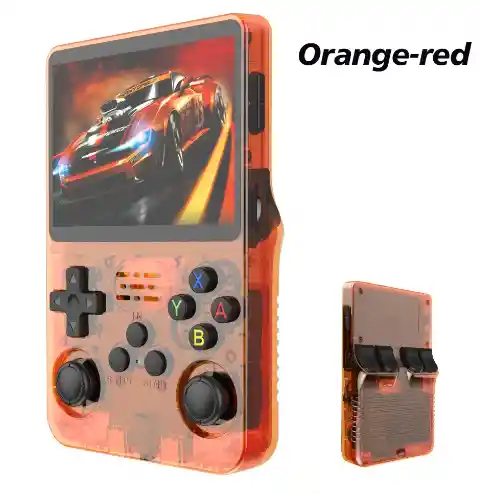 Consola De Juegos Portátil Naranjada